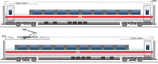 2 Additional cars for ICE train BR 407 (Set 1) Digital with Sound<br /><a href='images/pictures/Fleischmann/448181.jpg' target='_blank'>Full size image</a>